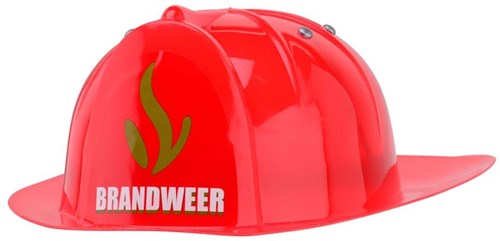 Johntoy Casco de bombero - Casco de juguete para niños - Rojo-2