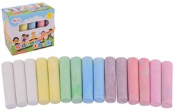 Johntoy tiza para acera juguete 15 piezas en caja de colores