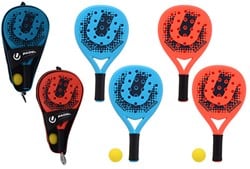 Hot Set de Pala de Pádel 2 palas, pelota, funda 2 colores.