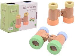 Johntoy prismáticos de madera juguete colores pastel para niños