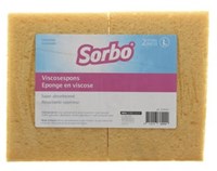 Sorbo esponja viscosa large duo-pack - Set de esponjas amarillas de limpieza