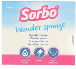 Sorbo esponja de limpieza Esponja Milagrosa 4 unidades para suciedad difícil
