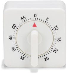 Patisse temporizador de cocina cuadrado blanco - temporizador plástico 60 minutos