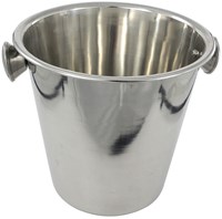 Enfriador de champán RVS enfriador de vino gris metal diseño clásico