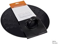 Tapa anti salpicaduras metal antiadherente 30cm protector cocina negro