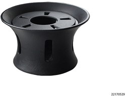 Calientaté de hierro fundido negro calentador tetera 13cm diseño elegante
