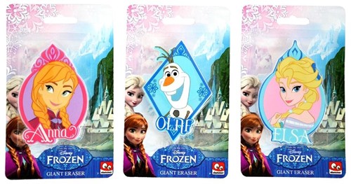 Slammer Frozen reuze gum Olaf, Anna of Elsa