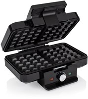 Tristar gofrera negra 1000W - máquina para gofres con recubrimiento antiadherente