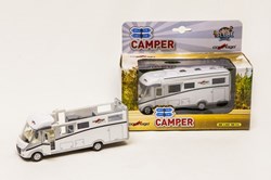 Coche de juguete camper Carthago die cast con luz 16cm blanco