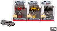 Coche robot transformable juguete 14cm multicolor metal