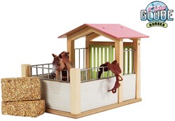 Kids Globe Paardenbox schaal 1:24 14x21cm