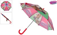 Paraguas infantil amigos de caballos rosa 70x60cm paraguas para niños