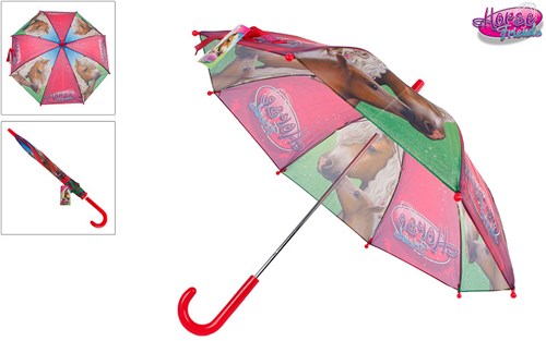 Paraguas infantil amigos de caballos rosa 70x60cm paraguas para niños