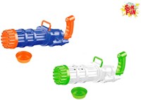 Pistola de burbujas juguete Sun Fun 19cm con burbujas - diversión colorida