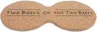 Set de posavasos de corcho - Two beers - 19x9,5x0,6cm - 4 unidades