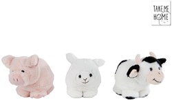 Bola de peluche animales de granja 12cm - Take Me Home juguetes