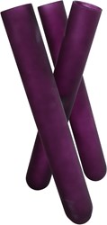 Jarrón Triple Tube XL decoración vidrio morado 35x18x14cm multicolor