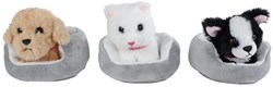 Peluche perro o gato en cesta 12cm - Take Me Home - amigo abrazable