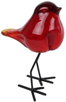 Escultura pájaro decoración sobre base 11,5x8,5x15,5cm figura
