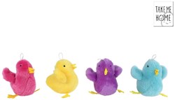 Pájaro peluche juguete suave multicolor 7,5cm juguete