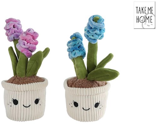 Planta de peluche jacinto decorativo Take Me Home 29cm multicolor