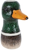 Jarrón pato verde decoración cerámica 18x16,5x24cm juguete