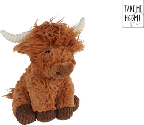 Van Manen peluche vaca Take Me Home 20cm marrón multicolor