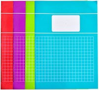 Soho cuadernos A4 material escolar cuadrícula 10mm 5 unidades papel