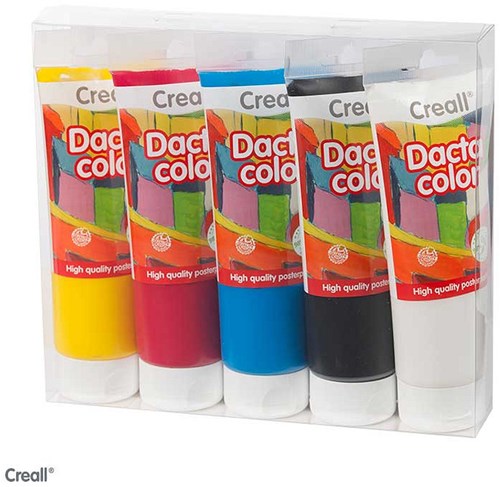 Creall Dactacolor Pintura de Cartel en Tubo Surtido 5x250ml