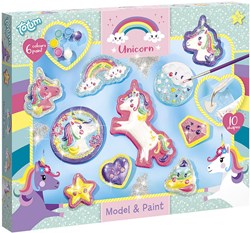 Juego de pintura y yeso Unicornio 071759