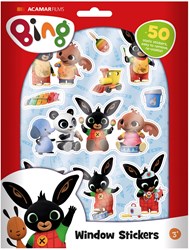 Twisk Pegatinas de ventana Bing - Decoración infantil 50 piezas
