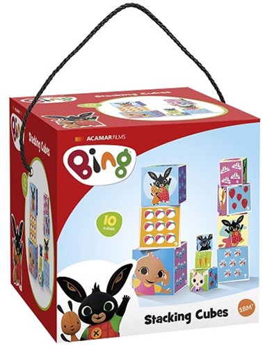 Bambolino Toys Bing cubos apilables - juguete educativo 10 piezas
