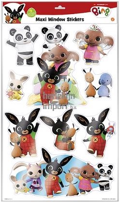 Bambolino Toys Bing pegatinas de ventana maxi - decoración colorida para niños