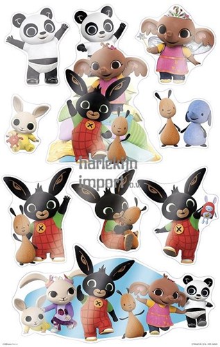 Bambolino Toys Bing pegatinas de ventana maxi - decoración colorida para niños-2