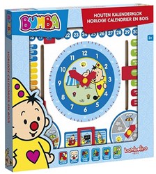 Bambolino Toys Bumba reloj calendario de madera juguete educativo niños
