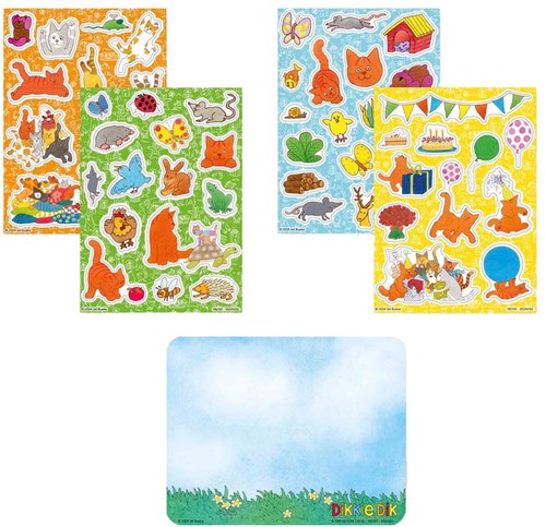 Twisk Dikkie Dik pegatinas para ventanas - set creativo para niños-2