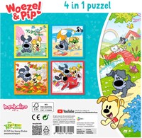 Bambolino Toys puzzle Woezel & Pip 4 en 1 puzzle educativo de cartón infantil-2