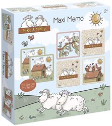 Bambolino Toys juego de memoria Mike & Molly - juego educativo de memoria de cartón