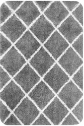 Dutch House alfombra de baño gris 60x90 cm - Alfombra antideslizante baño