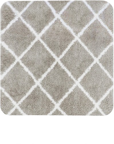 Dutch House alfombrilla bidé arena 60x60 cm - Alfombra baño antideslizante microfibra