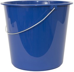 Cubo 10 litros azul - cubo de plástico resistente para limpieza