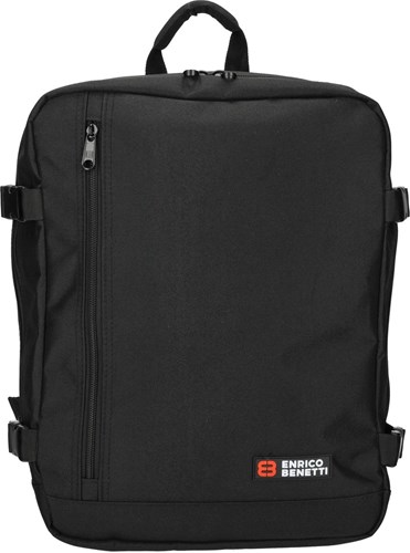 Enrico Benetti mochila negra portátil 17 pulgadas viaje bajo asiento avión