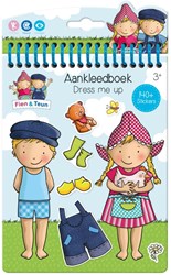 Bambolino Toys libro de pegatinas viste Fien & Teun dress me up creativo