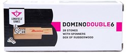 Domino juego de madera doble 6 en caja juego clásico lógico 28 fichas