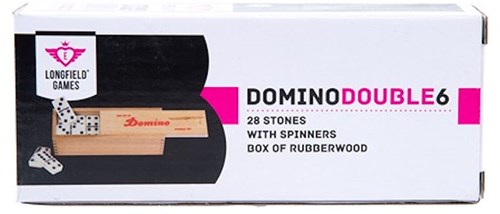 Domino juego de madera doble 6 en caja juego clásico lógico 28 fichas