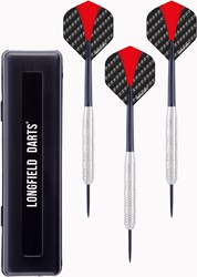 Darts Nickelsilver Blister dardos punta de acero rojos 23 gramos