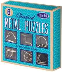 Retr-Oh 6 rompecabezas metálicos para el cerebro / rompecabezas de iq / juegos de ingenio para adultos y niños
