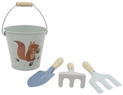 Simply set de jardín metal madera ardilla - juguete jardinería niños 3+