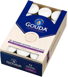 Gouda waxinelicht 6 uur box 45 wit