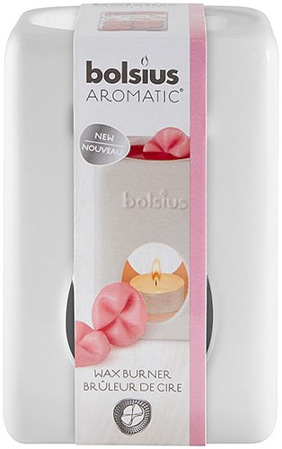 Bolsius quemador de fragancias cerámico blanco - elegante difusor de aromas para el hogar